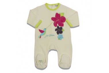 Pyjama fille Fleur d'Hibiscus les chatounets Pyjama fille Fleur d'Hibiscus les chatounets