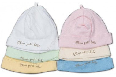 Bonnet en coton Les chatounets vert Bonnet en coton Les chatounets vert
